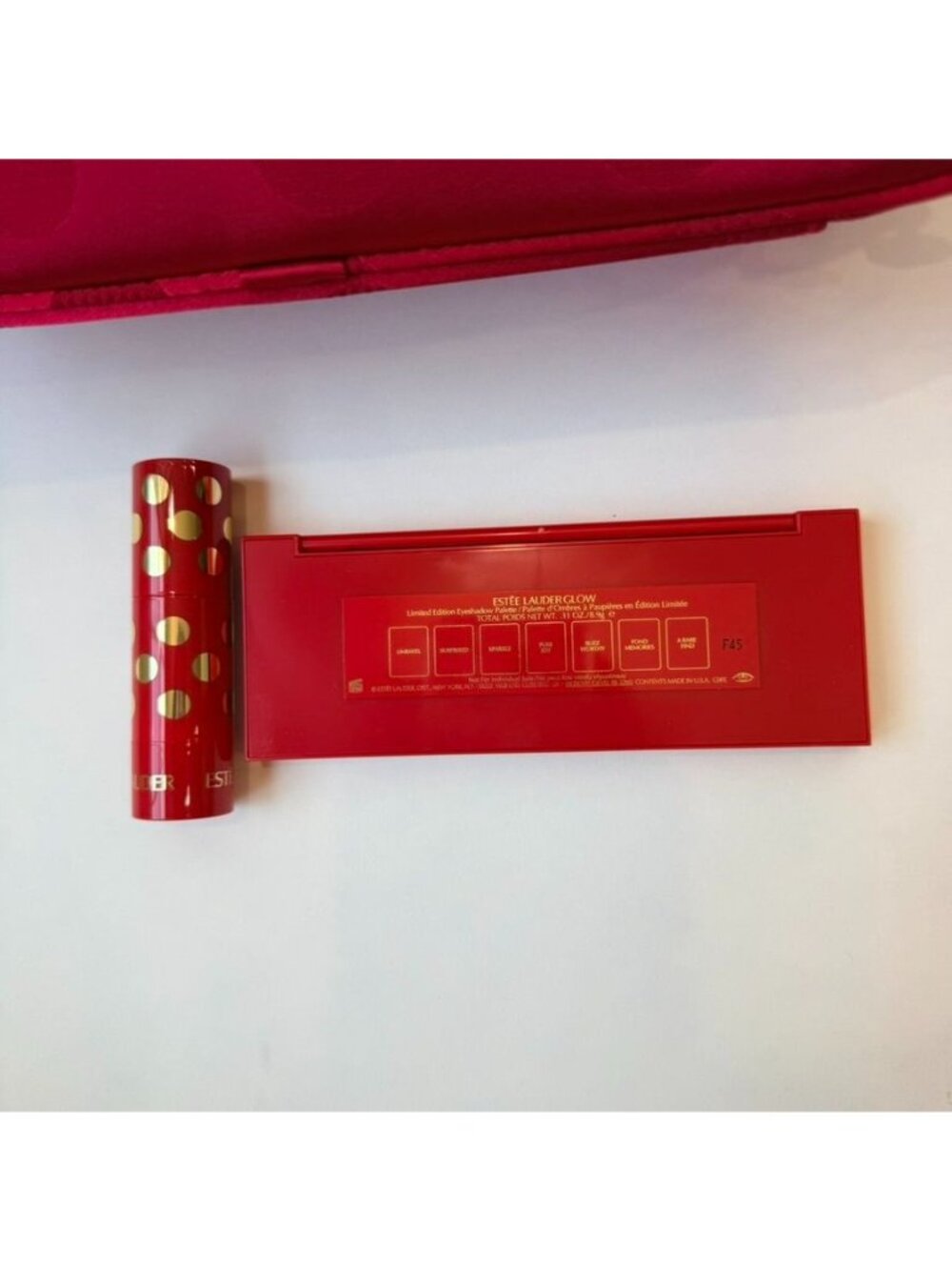 Estee Lauder Makeup Train Case Bundle W/ Eyeshadow & Multiuse Blush Red - Picture 10 of 11